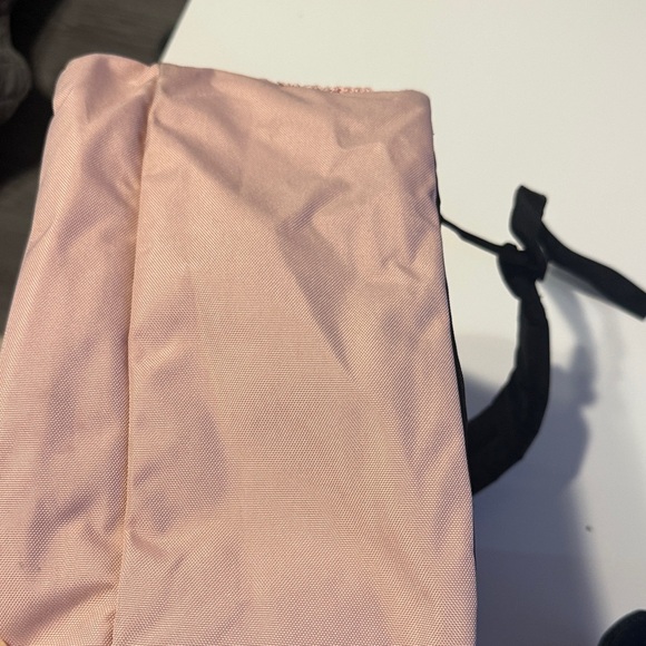 Jansport Light Pink and black Backpack so cute , big student - Picture 7 of 12